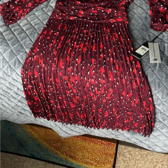 Karl Lagerfeld | Dresses | Karl Lagerfeld Red And Black Sequin Sheath Dress  | Poshmark